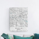 Toile Plan de Berlin Allemagne Imprimer<br><div class="desc">Belle carte de la capitale allemande de Berlin. Super idée souvenir et cadeau.</div>