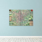 Toile Plan de Bruxelles, de 'Civitates Orbis Terra (Insitu (Plancher de Bois))