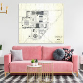 Toile Plan de conception aérienne de l'aiguille spatiale (Insitu(Salon))