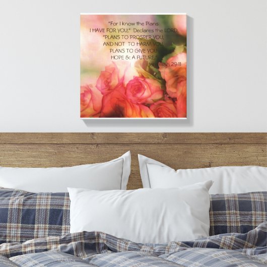 Toile Plan de Dieu Écriture Art Imprimer (Insitu(Chambre))