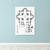 Toile Plan de la basilique Saint-Pierre (Insitu (Plancher de Bois))