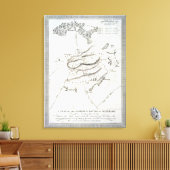 Toile Plan de la bataille glorieuse de Waterloo (gravi) (Insitu(Salon))