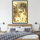 Toile Plan de la carte de Boston par Henry Pelham (1775- (Insitu(Chambre))