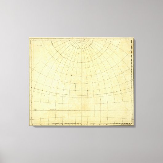 Toile Plan de l'Asie (Recto)