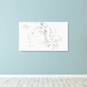 Toile Plan de l'Australie (Insitu (Plancher de Bois))