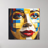 Toile "Plan de l'humanité" - Un portrait cubiste (Recto)