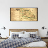 Toile Plan de l'île de Rhode (1778) (Insitu(Chambre))