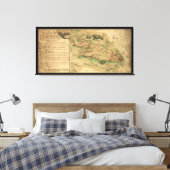 Toile Plan de l'île de Rhode (1778) (Insitu(Chambre))