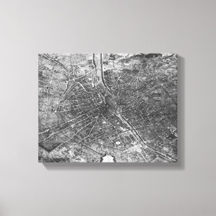 Toile Plan de Paris, connu sous le nom de 'Plan de