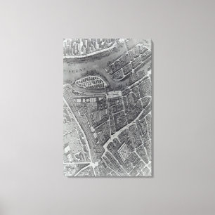 Toile Plan de Paris, connu sous le nom de 'Plan de