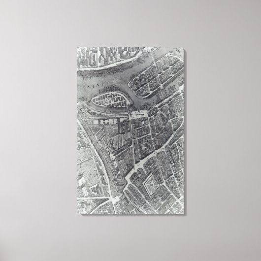 Toile Plan de Paris, connu sous le nom de Plan de Turgot (Recto)