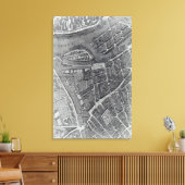 Toile Plan de Paris, connu sous le nom de Plan de Turgot (Insitu(Salon))