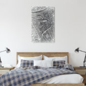Toile Plan de Paris, connu sous le nom de Plan de Turgot (Insitu(Chambre))