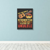 Toile Plan de retraite Ukulele Drôle (Insitu (Plancher de Bois))