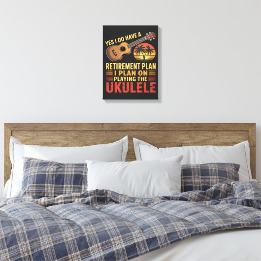 Toile Plan de retraite Ukulele Drôle (Insitu(Chambre))