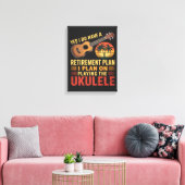 Toile Plan de retraite Ukulele Drôle (Insitu(Salon))