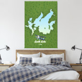 Toile Plan de voyage du lac Leech (Insitu(Chambre))