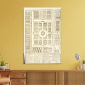 Toile Plan des jardins potagers du roi à Versailles (Insitu(Salon))