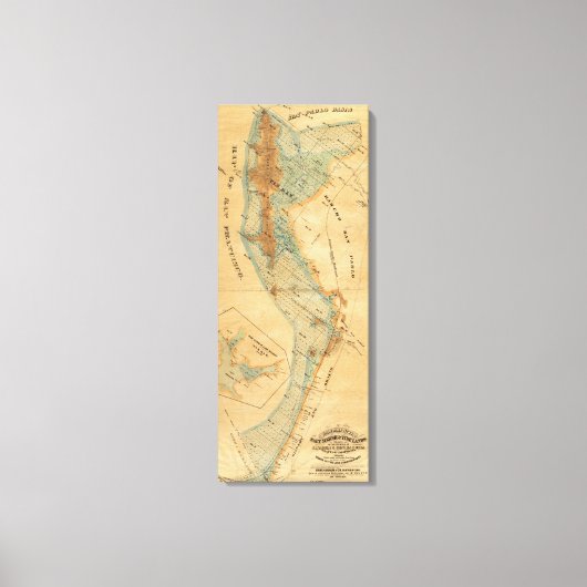 Toile Plan des marais salés et des marais (Recto)