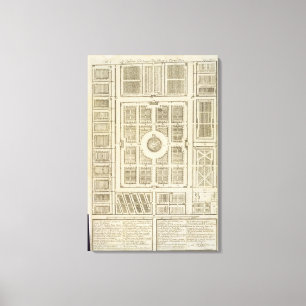 Toile Plan des potagers du Roi à Versailles