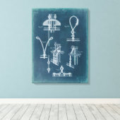 Toile Plan détaillé nautique IV (Insitu (Plancher de Bois))