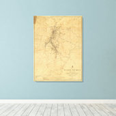 Toile Plan du district de Washoe, Nevada (Insitu (Plancher de Bois))