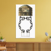 Toile Plan du sol et façade du Panthéon, Rome, de (Insitu(Salon))