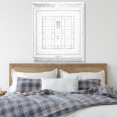 Toile Plan du Temple de Salomon, Jérusalem, de 'En (Insitu(Chambre))
