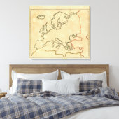 Toile Plan Europe (Insitu(Chambre))