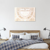 Toile Plan général des salines dans "ville idéale" (Insitu(Chambre))