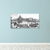 Toile Plan original de Bernini pour le Carré de Saint-Pi (Insitu (Plancher de Bois))