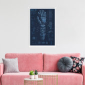 Toile Plan technique de main robotique (Insitu(Salon))