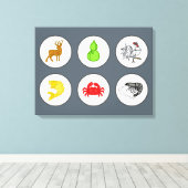 Toile Planche de crabe de poisson - Sepia (Insitu (Plancher de Bois))