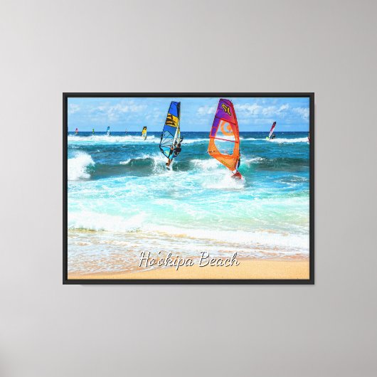 Toile Planches à voile de la plage Ho'okipa (Recto)