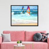 Toile Planches à voile de la plage Ho'okipa (Insitu(Salon))