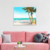 Toile Planches de surf sur la plage coussin (Insitu(Salon))