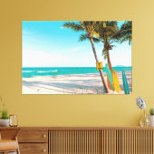 Toile Planches de surf sur la plage coussin (Insitu(Salon))