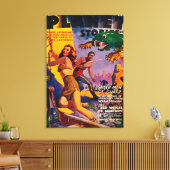 Toile Planet Stories Magazine Couverture 4 (Insitu(Salon))