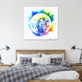 Toile Planète colorée (Insitu(Chambre))