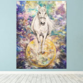 Toile Planète du Mere blanc (Insitu (Plancher de Bois))