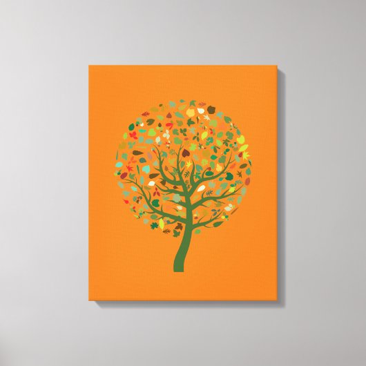 Toile Planète écologique de l'arbre vert (Recto)
