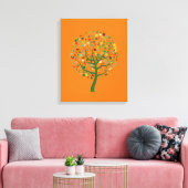 Toile Planète écologique de l'arbre vert (Insitu(Salon))