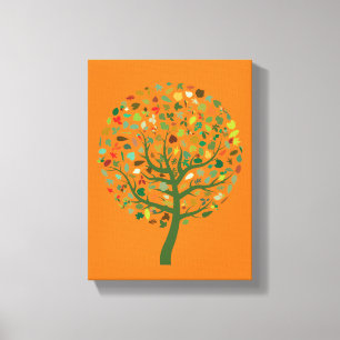 Toile Planète écologique de l'arbre vert