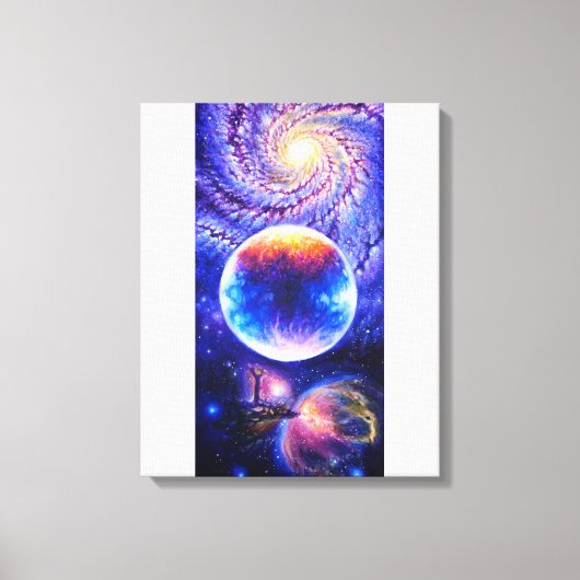 Toile Planète Galaxie et nébuleuse (Recto)