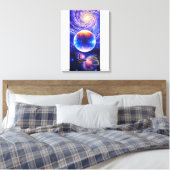 Toile Planète Galaxie et nébuleuse (Insitu(Chambre))