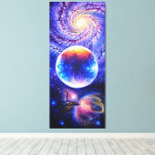 Toile Planète Galaxie et nébuleuse (Insitu (Plancher de Bois))