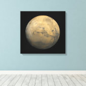 Toile Planète Mars dans le système solaire NASA (Insitu (Plancher de Bois))