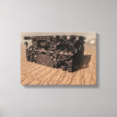 Toile Planète Mars. Tempête de poussière. (Recto)