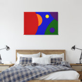 Toile Planètes arc-en-ciel (Insitu(Chambre))