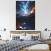 Toile Planètes d'imagination (Insitu(Chambre))